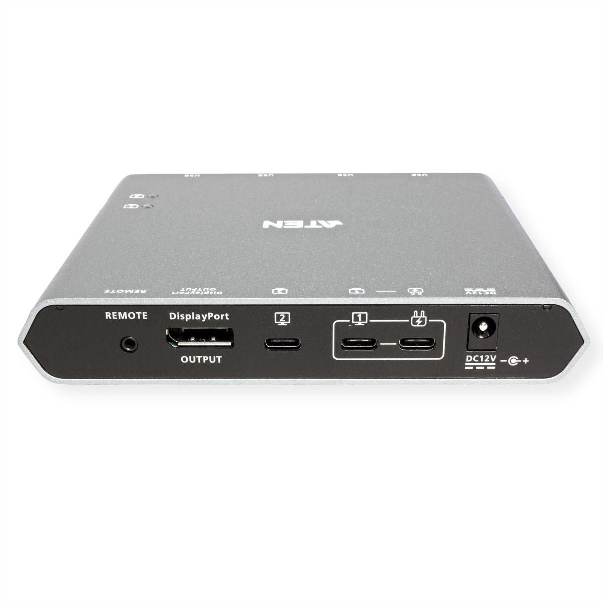 ATEN US3311 Commutateur KVM à 2 ports 4K DisplayPort USB-C avec passage d'alimentation
