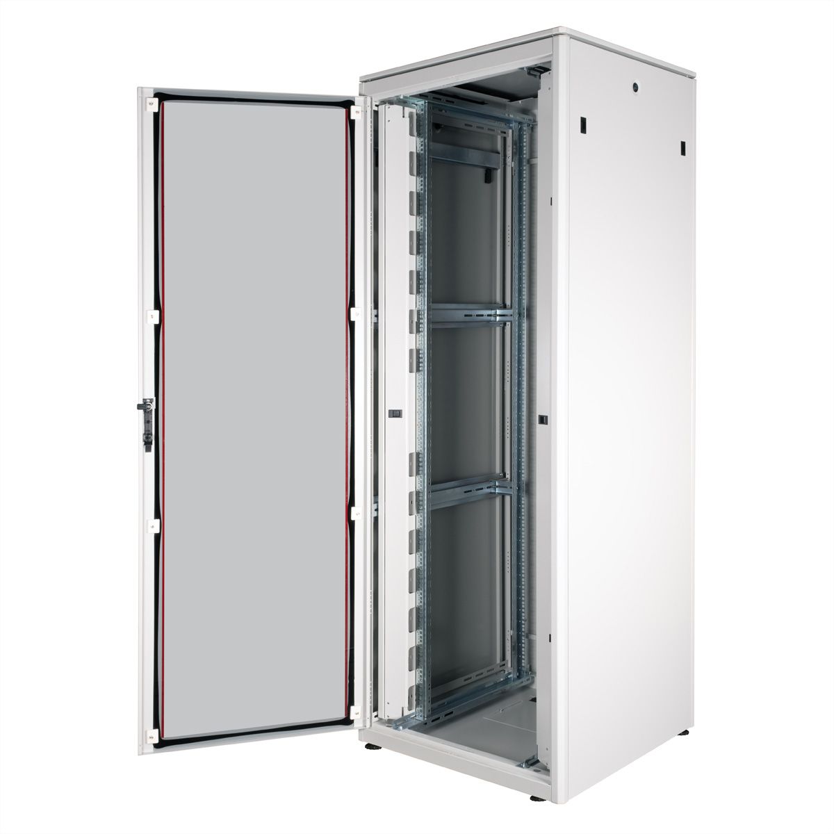 ROLINE 19" Baie réseau Pro 47U, 800x800 LxP Porte verre gris