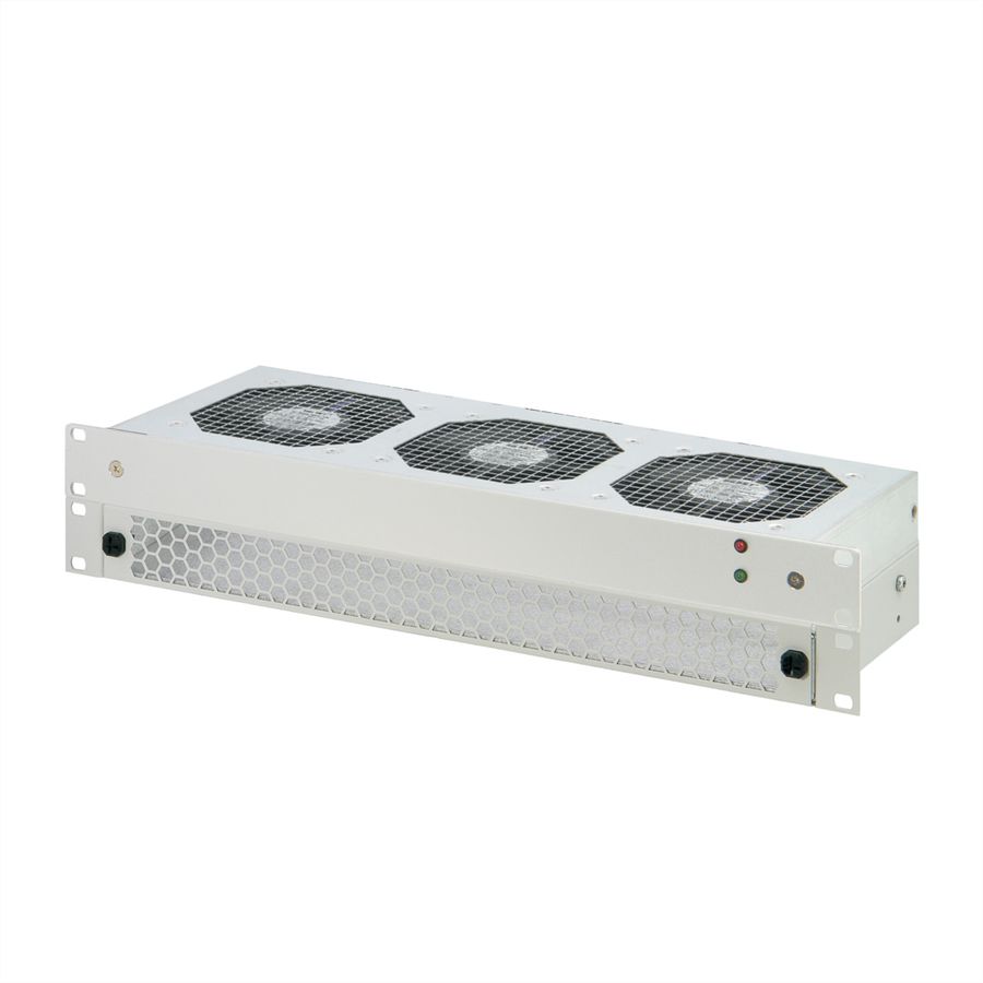 Déflecteur d'air SCHROFF 1 U pour tiroir de ventilation 19", 3 ventilateurs, perforé à l'avant, 193 mm, RAL 7035
