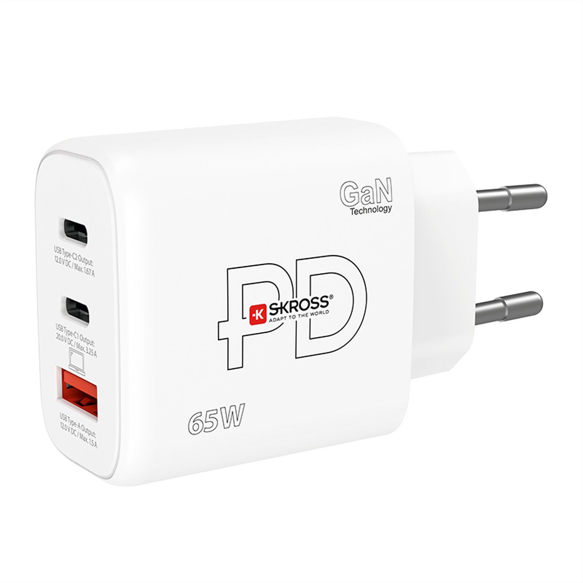 SKROSS Chargeur secteur 65 W PD EU