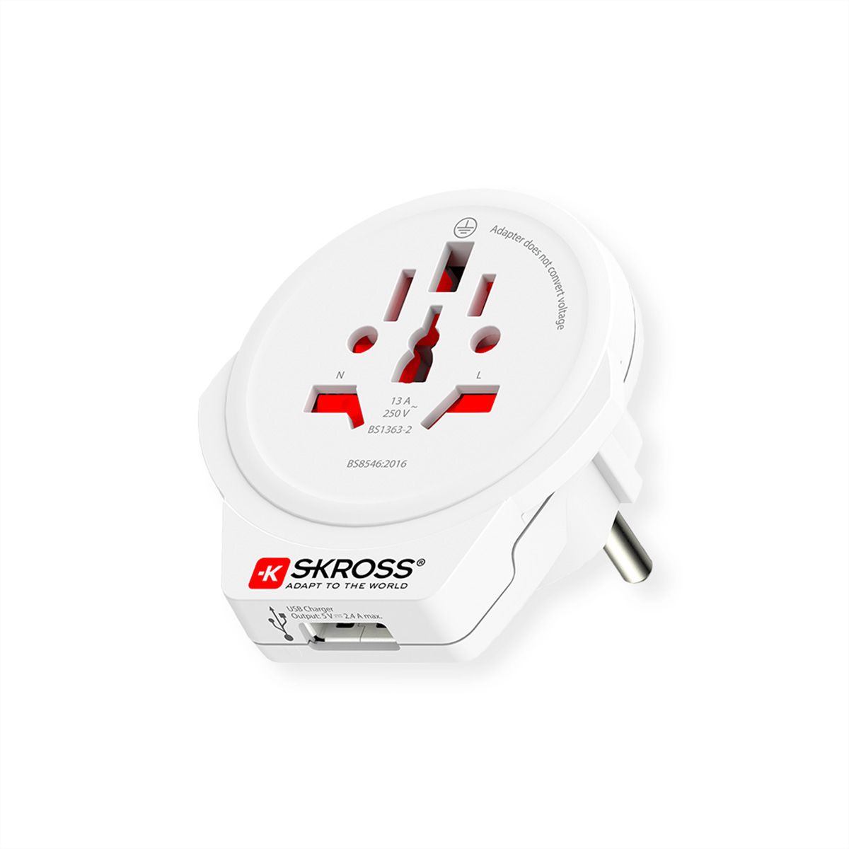 SKROSS Adaptateur de voyage universel PRO World et USB, monde
