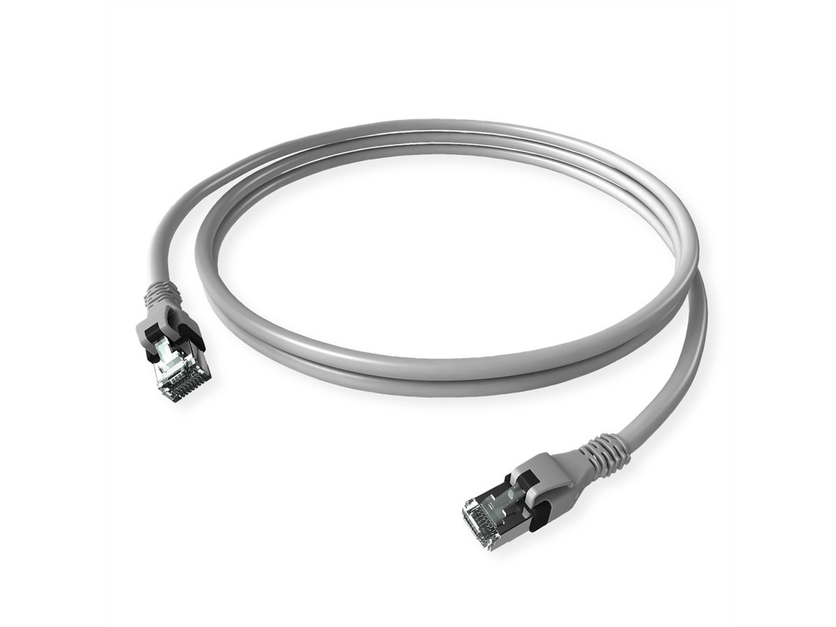 Cordon EasyLan DualBoot PushPull IP20, Cat.6 (Classe E), gris, 1 m