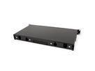 ROLINE Panneau FO 19" vide, 1U, 16 ports, pour Keystones FO, noir