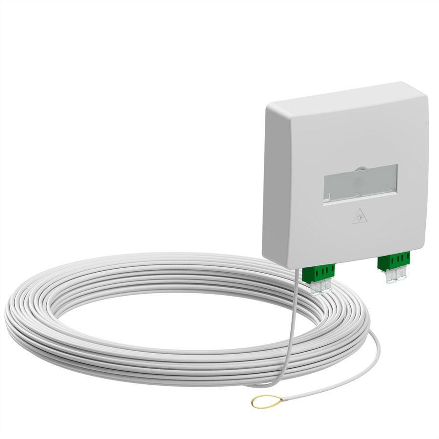 d.center® Gf-TA 42 pré-assemblée, 2x connecteurs LCD/APC, 2x câbles LC/APC duplex , 30 m