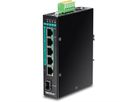 TRENDnet TI-PG541i Switch Rail DIN PoE+ Gigabit industriel de couche 2 à 6 ports