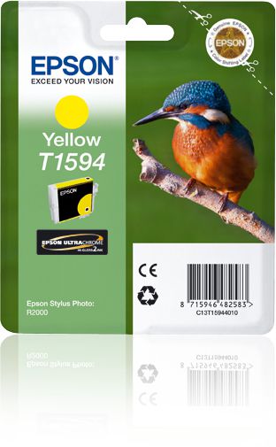 Epson Cartouche "Martin-pêcheur" - Encre UltraChrome Hi-Gloss2 Jaune
