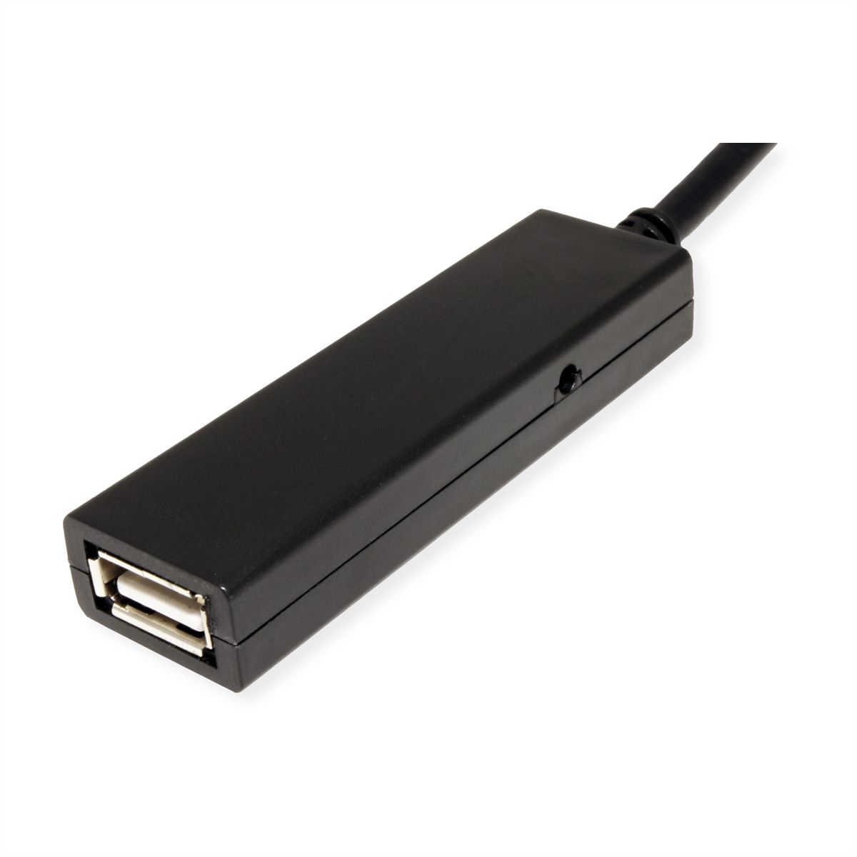 VALUE USB Prolongation active 2.0 avec Repeater, A-C, noir, 10 m