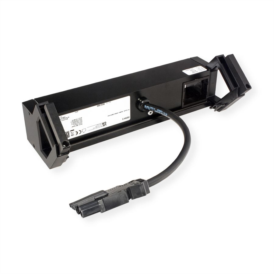 BACHMANN DESK2 2xUTE 1xUSB C 30W 1xCM 0,2m GST18 RAL9005