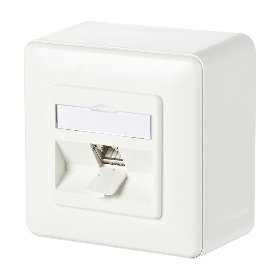METZ CONNECT C6Amodul 1 port 180°M AP blanc pur