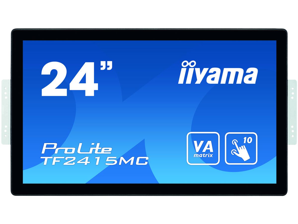 iiyama ProLite TF2415MC-B2 écran plat de PC 60,5 cm (23.8") 1920 x 1080 pixels Full HD VA Écran tactile Multi-utilisateur Noir