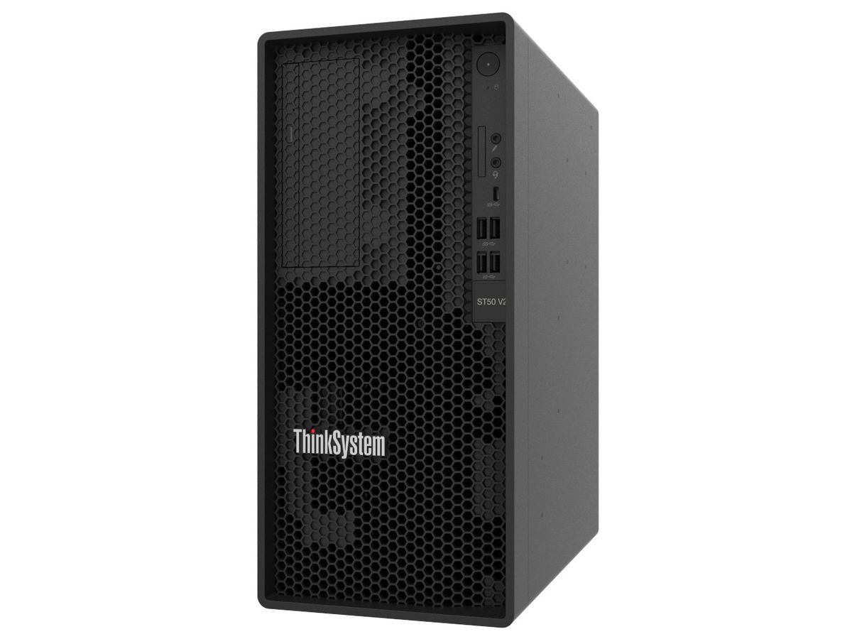 Lenovo ThinkSystem ST50 V2 serveur 2 To Tower Intel Xeon E E-2324G 3,1 GHz 16 Go DDR4-SDRAM 500 W