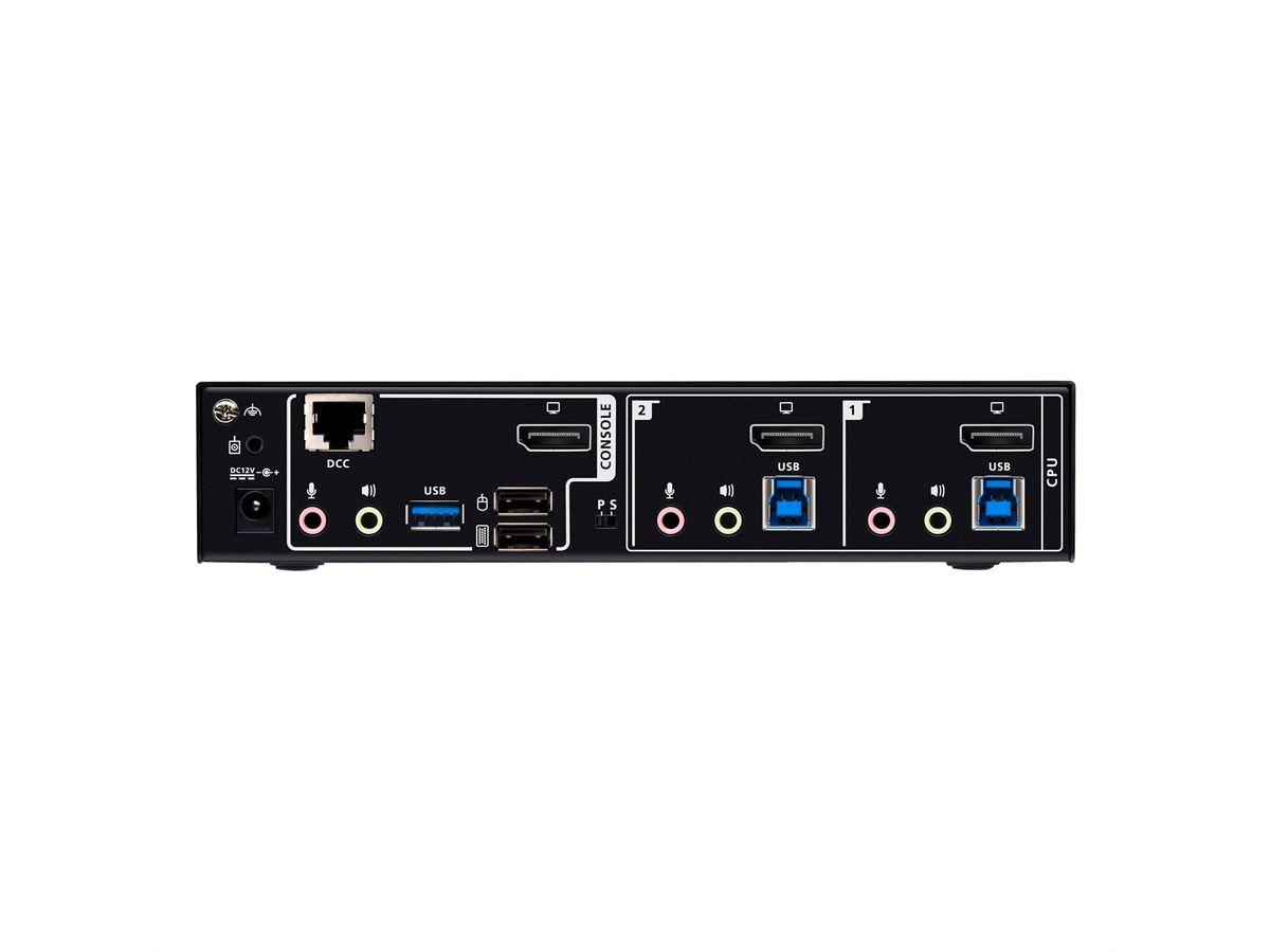 ATEN CS1922A Commutateur KVMP™ DisplayPort 8K USB 3.0 à 2 ports (câbles inclus)