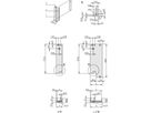 SCHROFF Plug-In Unit U-Profile Face avant pour IEL, IET, Type 2, 3 U, 8 HP, Décalage 0,1", 2,5 mm, Al, Anodisé frontal, Conducteur arrière