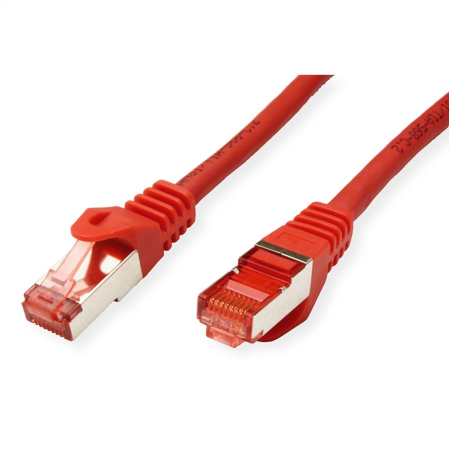 Cordon ROLINE S/FTP(PiMF) Cat.6, LSOH, Component Level, rouge, 0,5 m