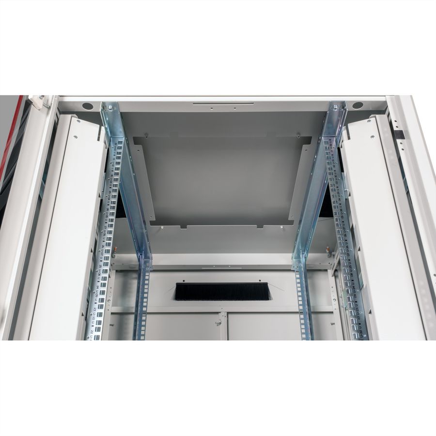 ROLINE 19" Baie réseau Pro 32U, 800x800 LxP Porte verre gris