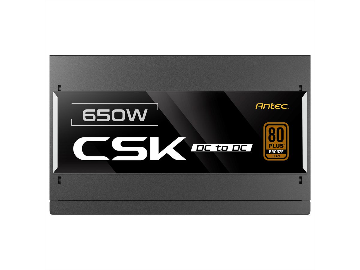 ANTEC CSK650DC Bloc d'alimentation PC 650W compatible ATX 2.52, noir