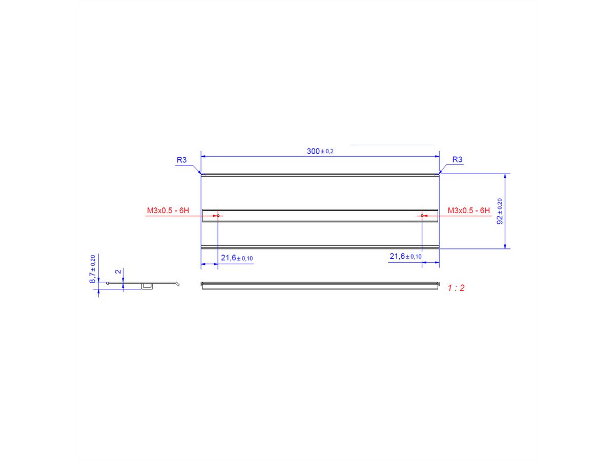 BACHMANN TOP FRAME couvercle 4x EV1 anodisé