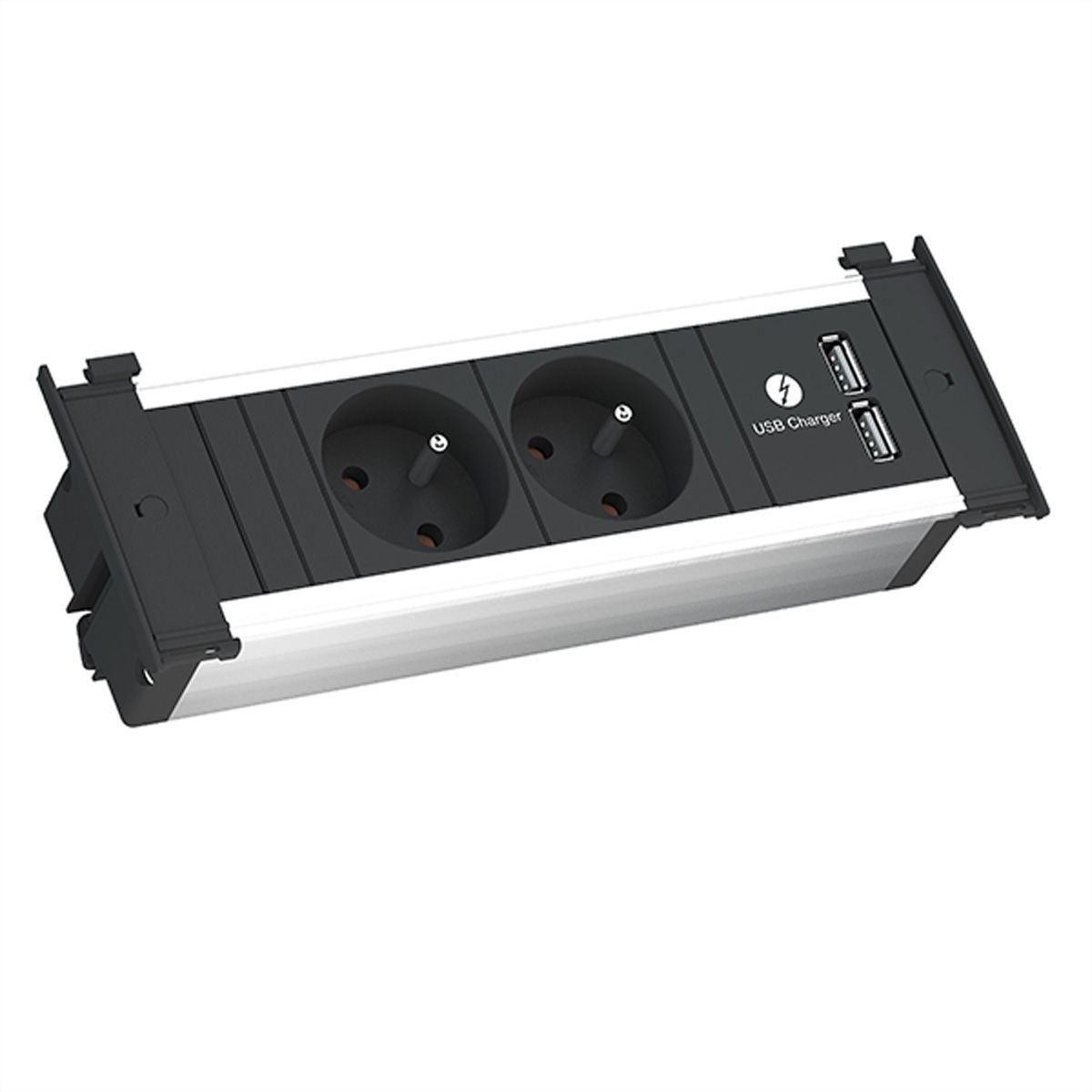 BACHMANN KAPSA S 2xUTE 1xUSB courant 2,0m CEE7/7