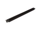 VALUE Passe-câbles 19" de 1U avec brosse, noir
