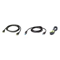 ATEN 2L-7D02UHX3 Kit de câbles KVM USB HDMI, noir, 1,8 m