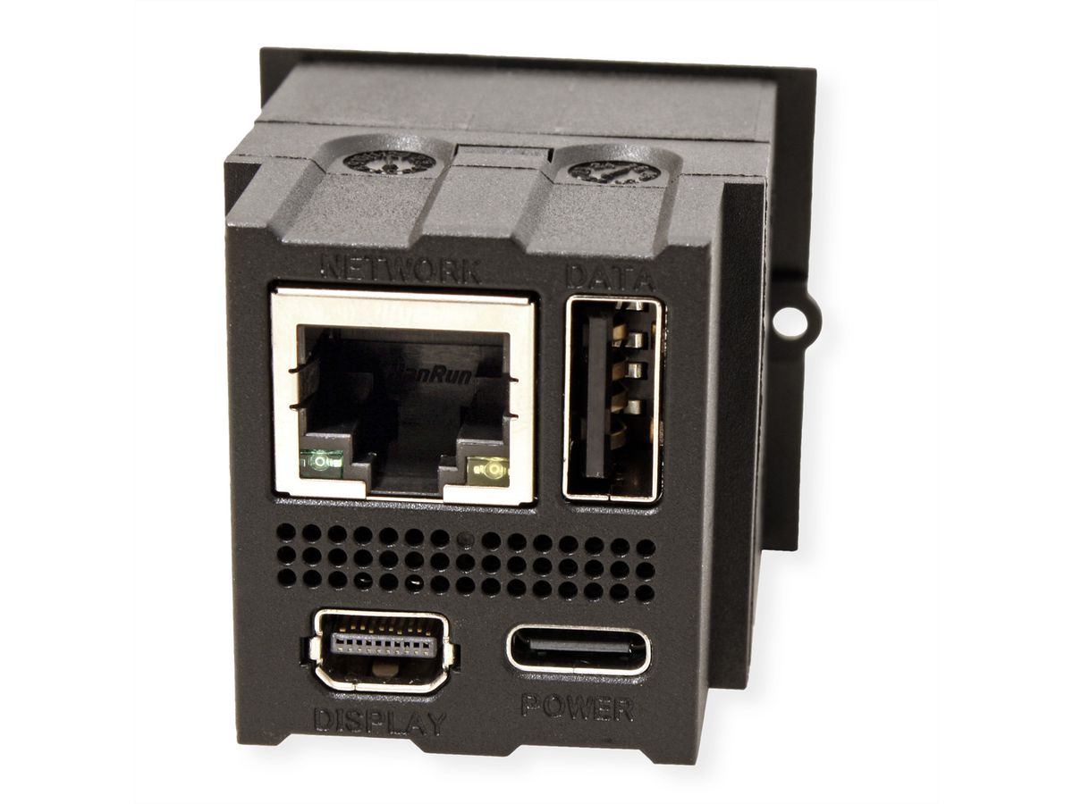 BACHMANN Module Replicateur de port, 2x USB, RJ45, Mini DisplayPort, USB-C