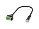 ROLINE Câble adaptateur RJ45 mâle vers bloc terminal, 30 cm