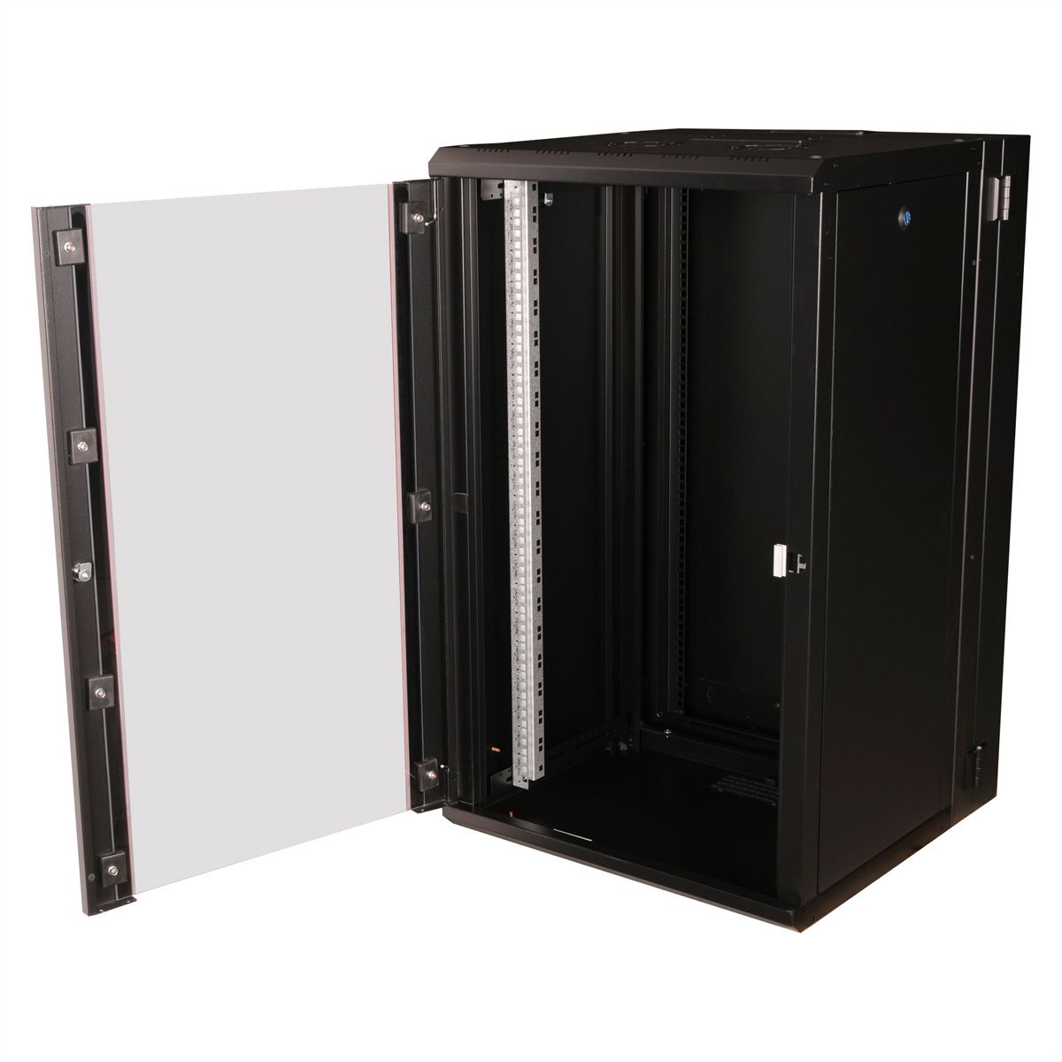 ROLINE 19" Boîtier mural Pro 20U, 600x600 LxP pivotant en 2 parties noir