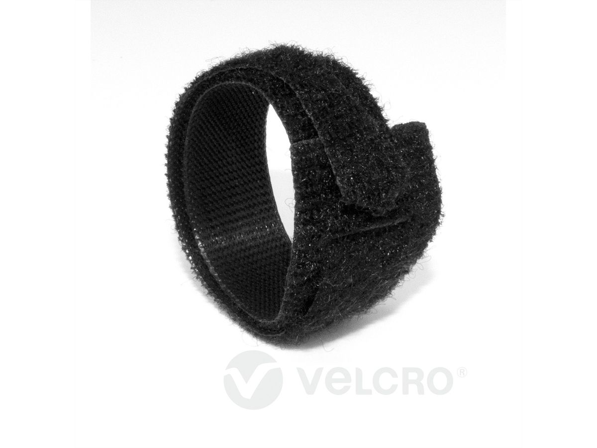 VELCRO® One Wrap® Strap 25mm x 300mm, 750 pièces, ignifugé, noir