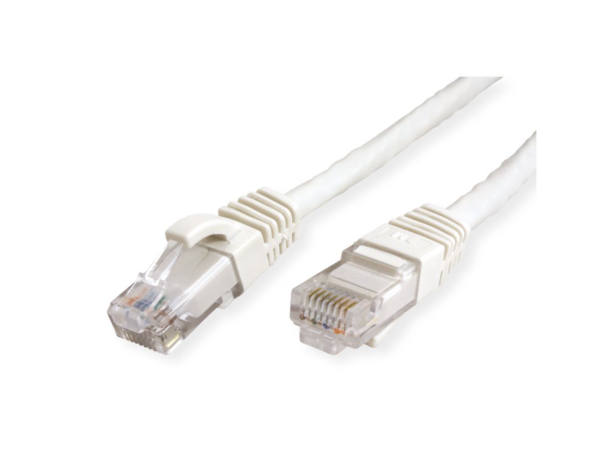 Cordon VALUE Cat.6A (Classe EA) / 10 Gigabit UTP, blanc, 7 m