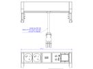 BACHMANN DESK2 2xUTE 1xUSB A&C 22W 1xCM 0,2m GST18 INOX