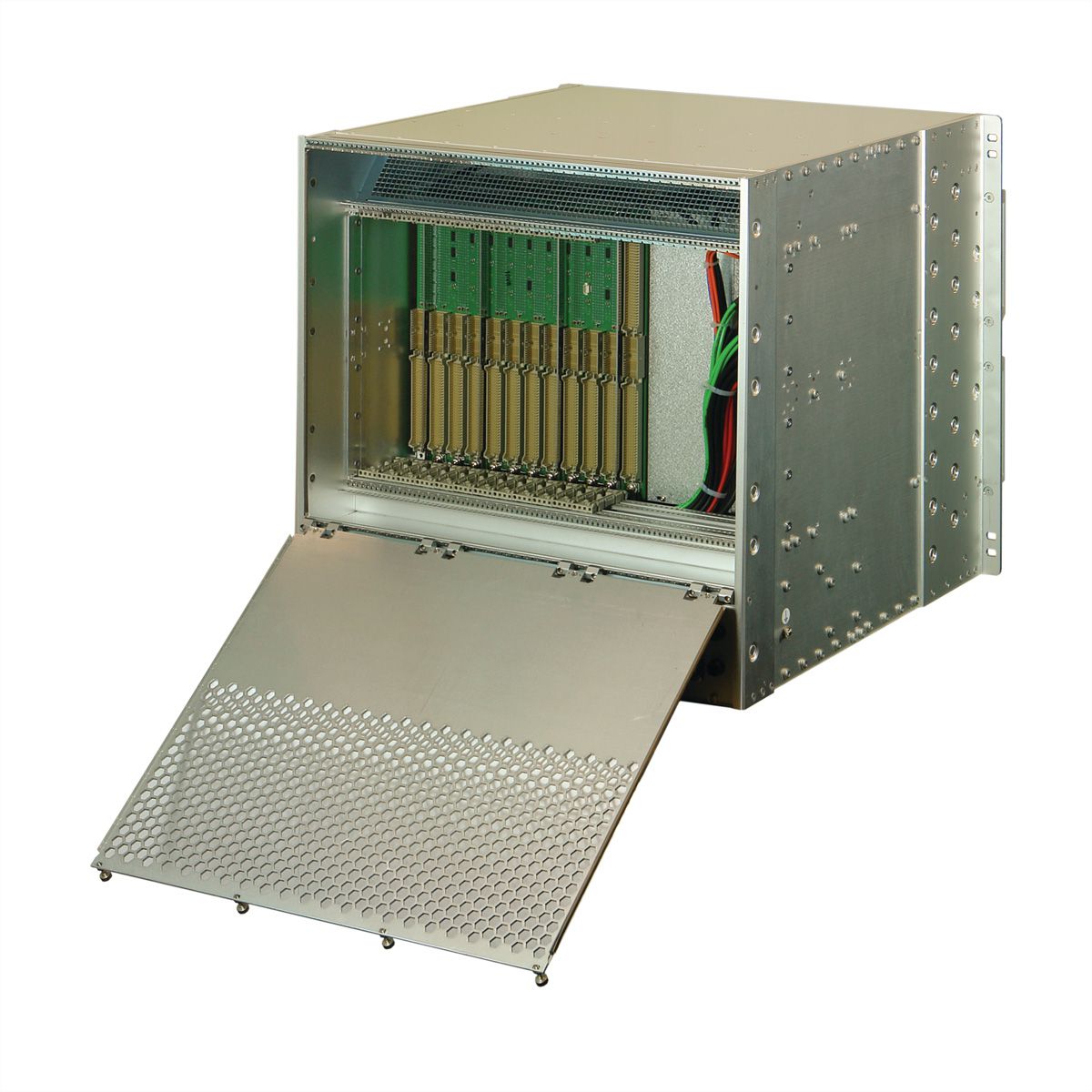 SCHROFF VME64x System, Rugged, 10 U, 12 slots, Pluggable PSU