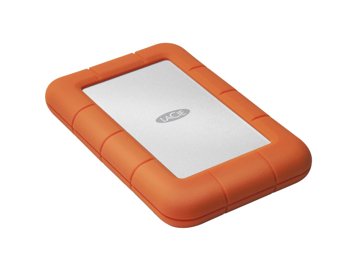 LaCie Rugged Mini disque dur externe 1000 Go Orange, Argent