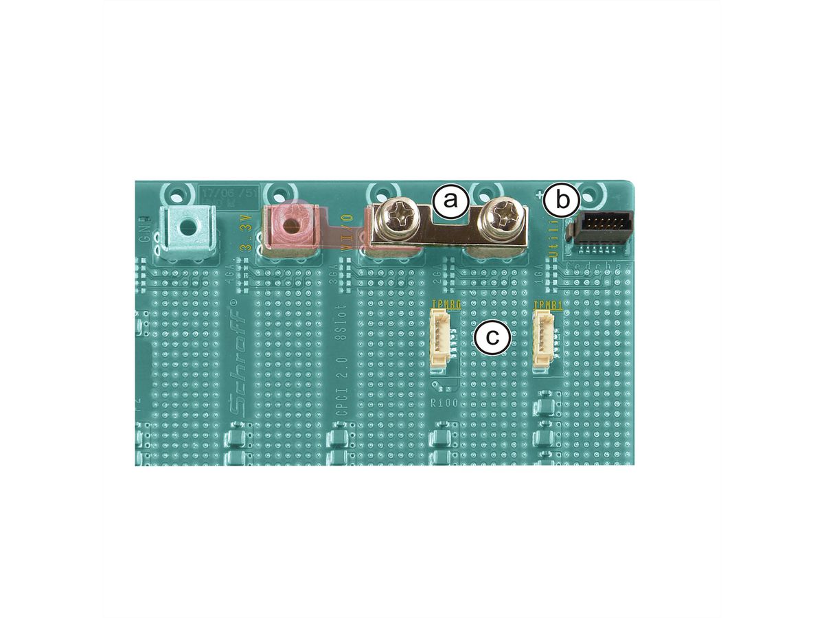 Carte-mère CPCI SCHROFF, emplacement gauche, 6 U, 5 slots, 64-Bit, 5 V VI/O