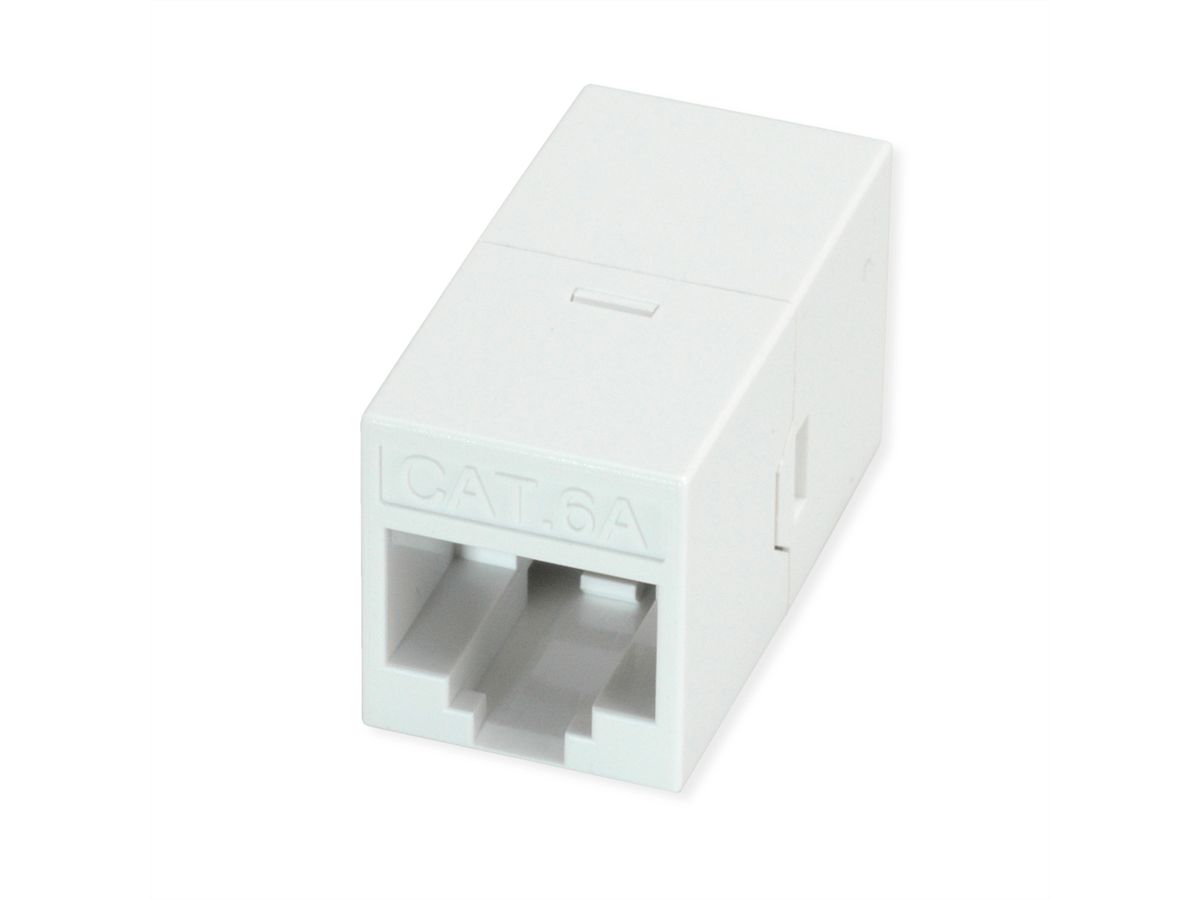 ROLINE Coupleur RJ-45 non blindé, Cat.6A/Classe EA, blanc