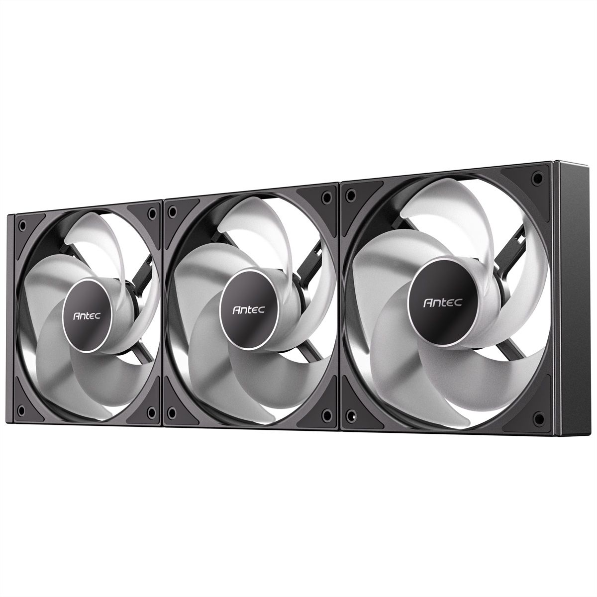 ANTEC C120 ARGB Ventilateur de boîtier PC inversé 120 mm, lot de 3, noir