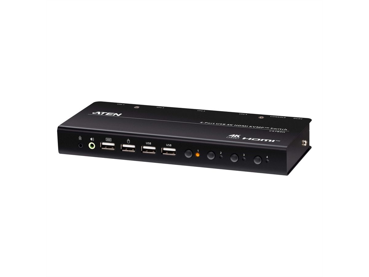 ATEN CS784H Commutateur KVMP 4K HDMI 4 ports USB