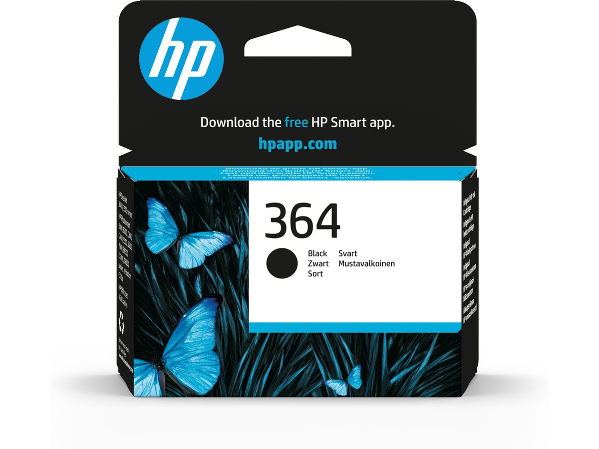 HP 364 Black Ink Cartridge cartouche d'encre Original Noir 1 pièce(s)