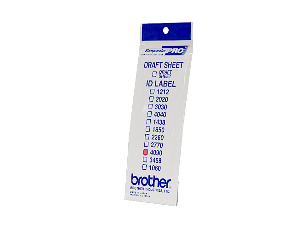Brother ID4090 étiquette à imprimer Blanc