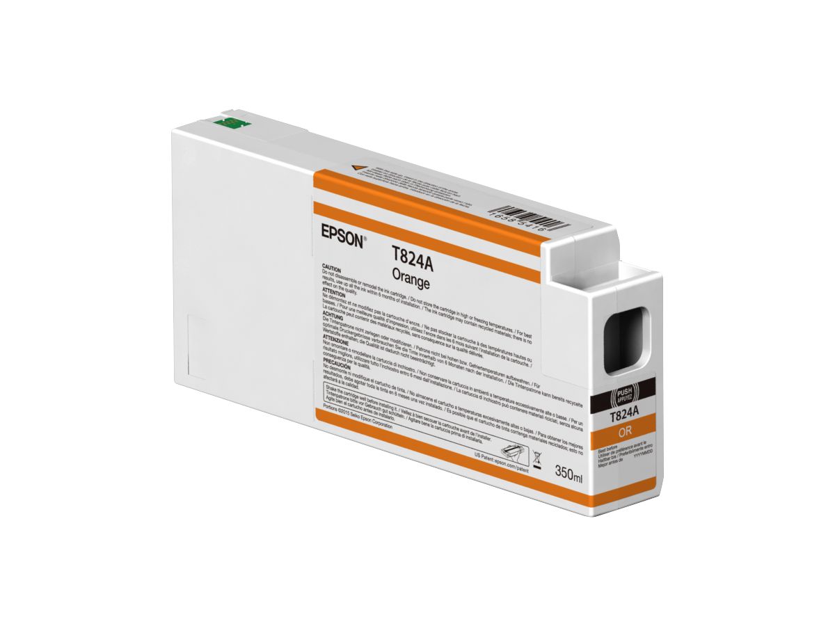 Epson Singlepack Orange T824A00 UltraChrome HDX 350ml