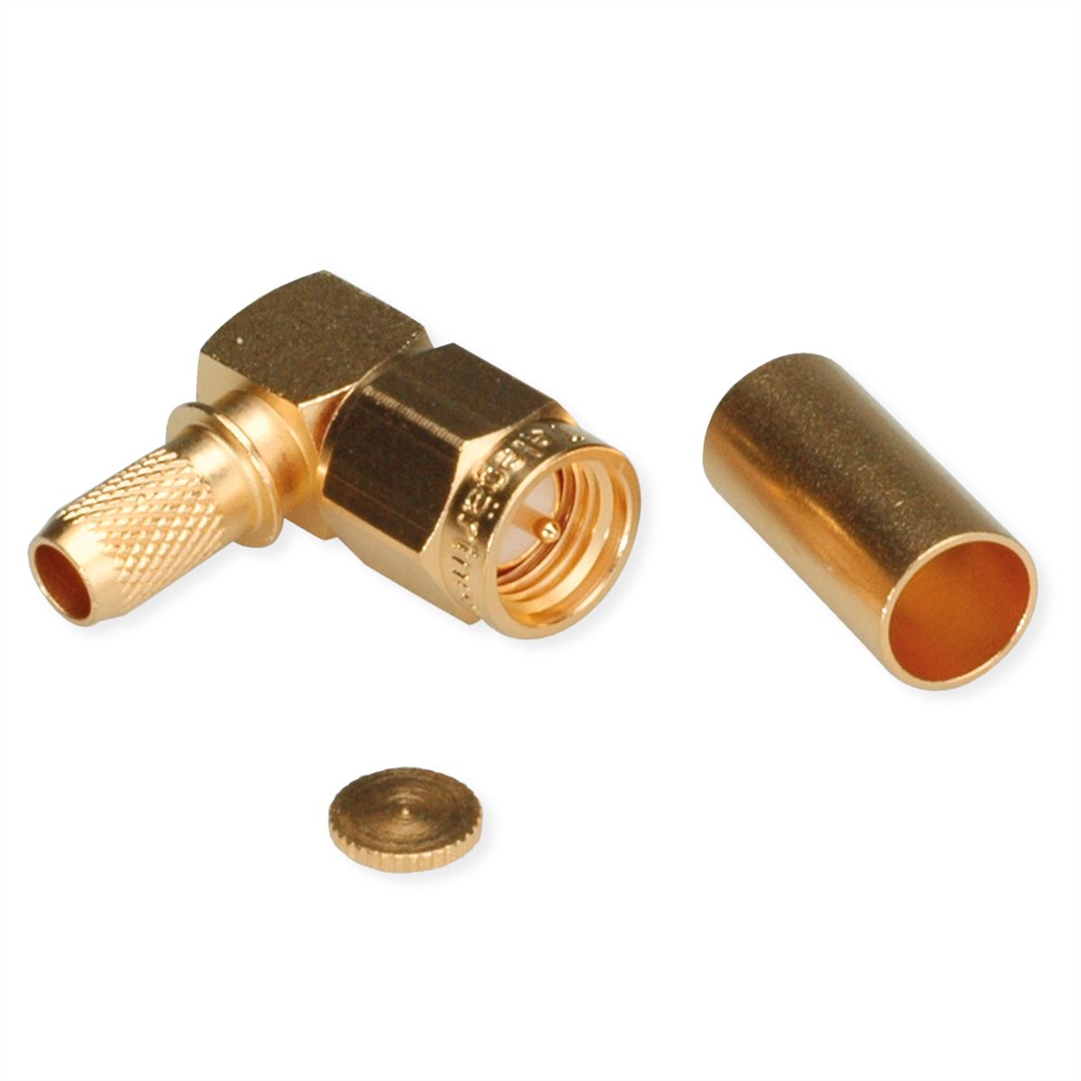 TELEGÄRTNER Connecteur SMA coudé pour RG-223/U, RG-142B/U