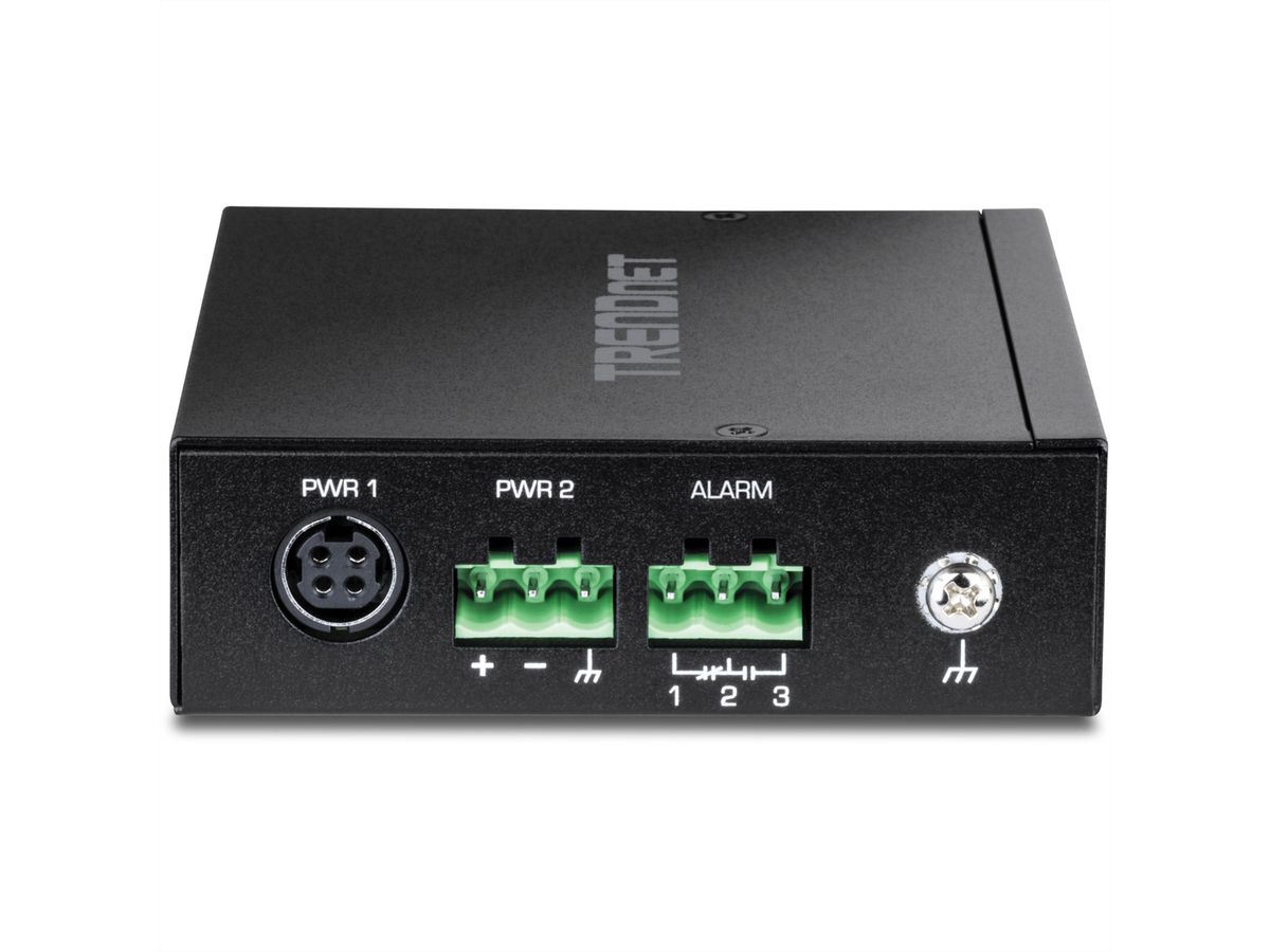 TRENDnet TI-G51SC Switch Rail DIN Gigabit industriel à 5 ports, avec port SC multimode