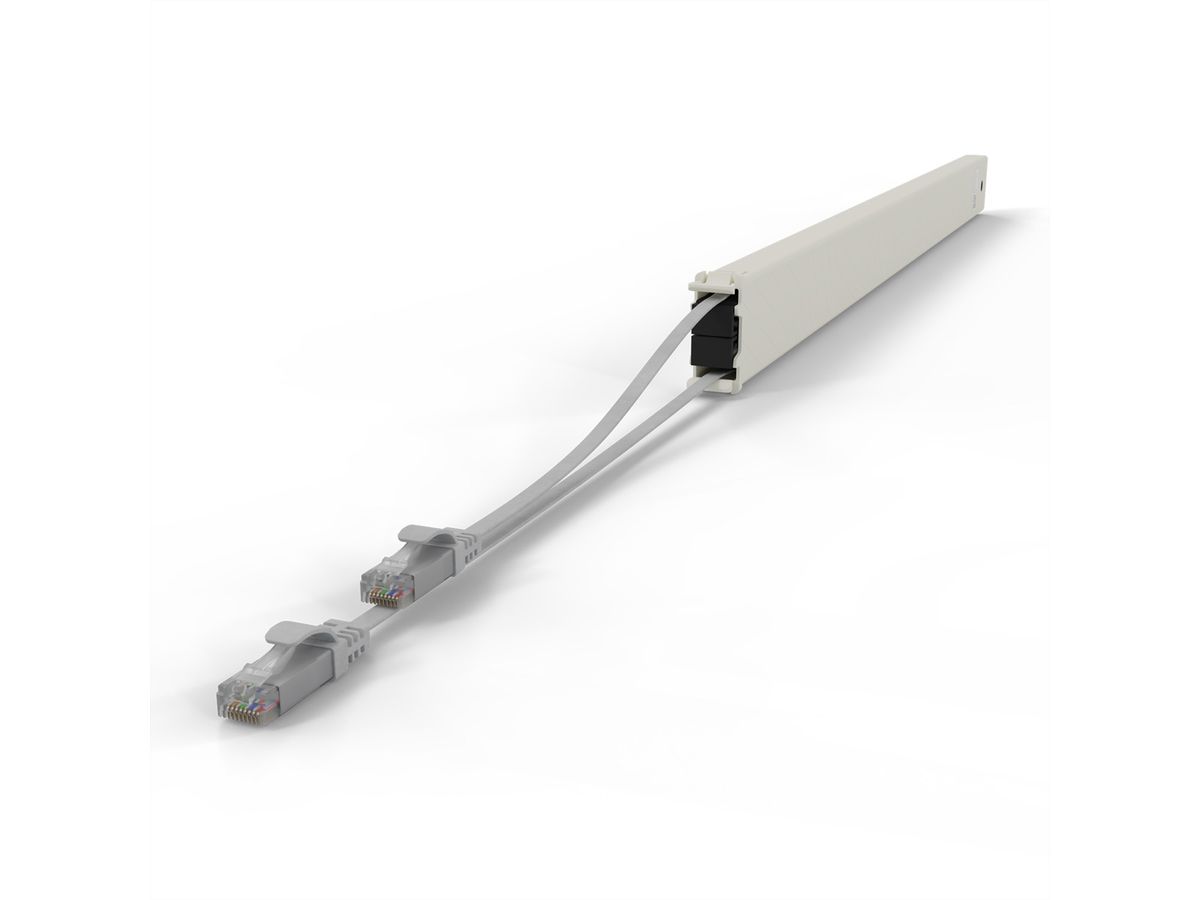 patchbox.one Cassette 46RU UTP gris Cat.6a 2,5 m