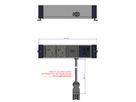 BACHMANN DESK RAIL 2xUTE 1xUSB A&C 22W 2,0m GST18