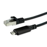 ROLINE Câble convertisseur USB-C - Gigabit Ethernet, noir, 5 m