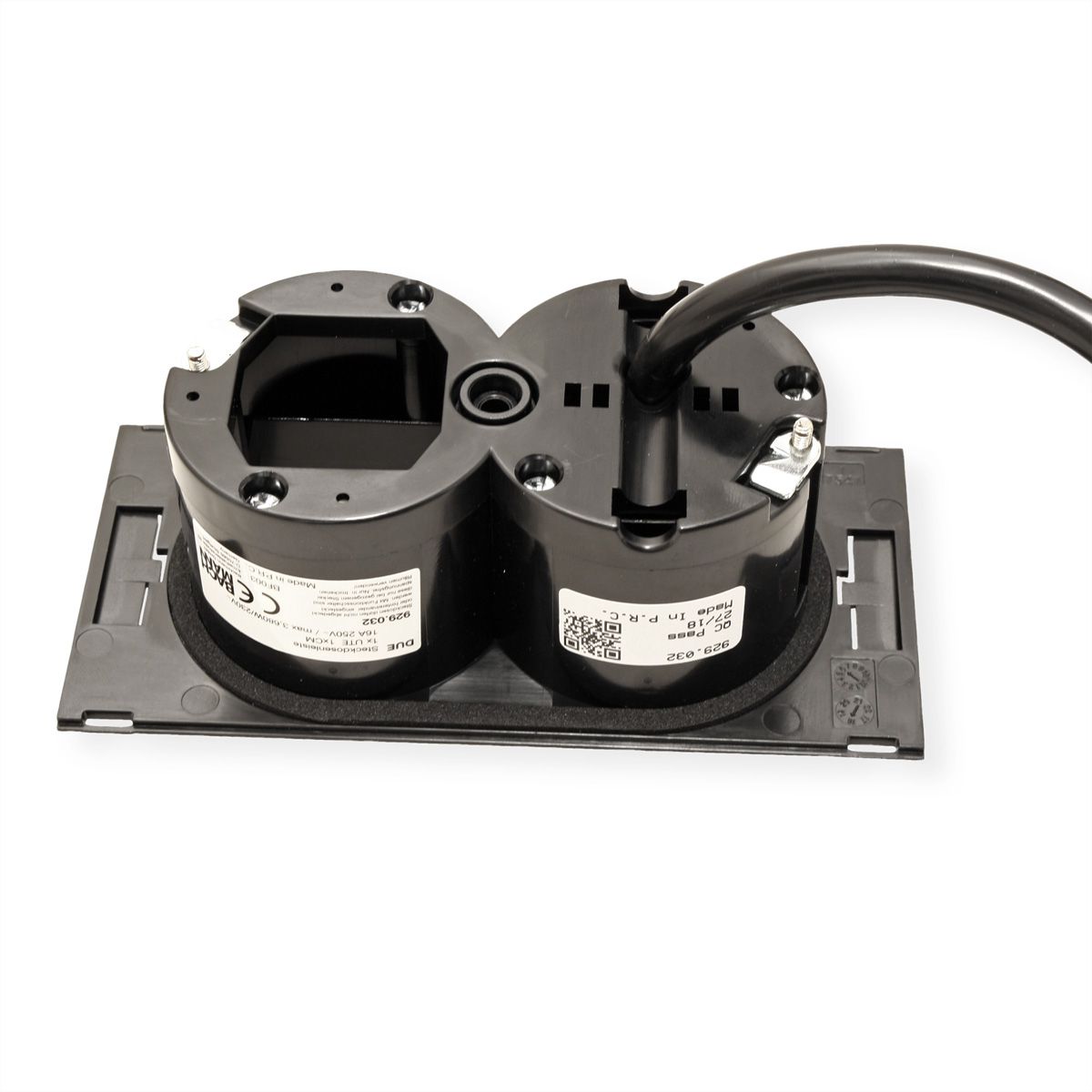 BACHMANN DUE 1xUTE 1xCM 0,2m GST18, noir, 0,2 m