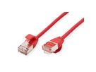 ROLINE Cordon DataCenter U/FTP Cat.6A (Classe EA), LSOH, slim, rouge, 3 m