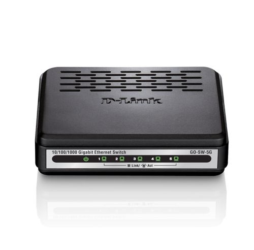 D-Link GO-SW-5G Commutateur de réseau non géré Noir commutateur réseau