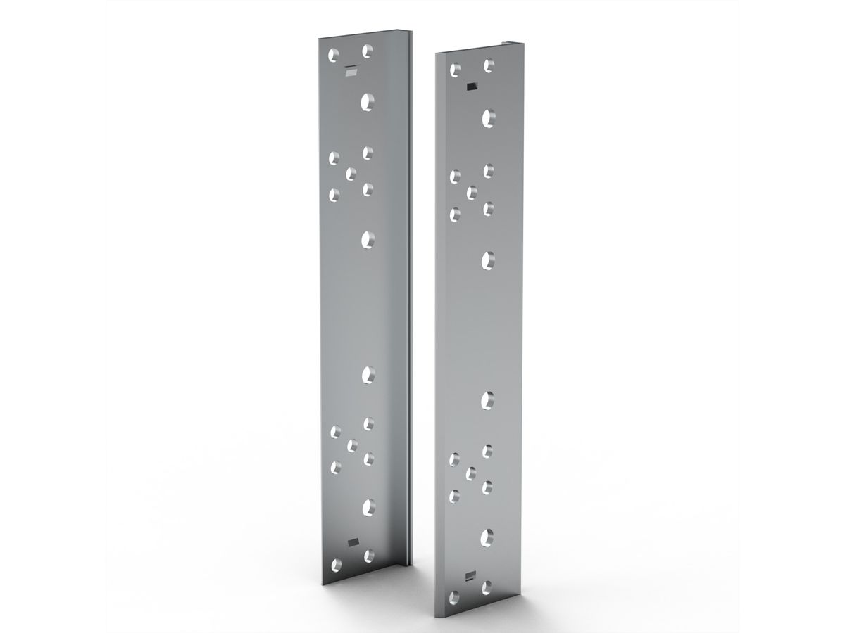 Cornière arrière SCHROFF EuropacPRO pour joint CEM en acier inoxydable pour panneau latéral, 4 U