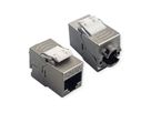 ROLINE Keystone Cat.6A (Classe EA), blindé, sans outil, SLIM, extra court, argent
