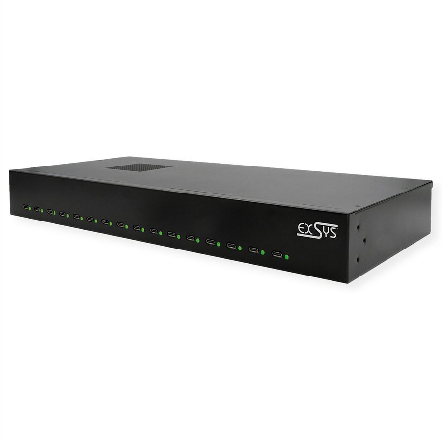 EXSYS EX-11016 Station de charge 16 ports USB-C haute puissance 480W